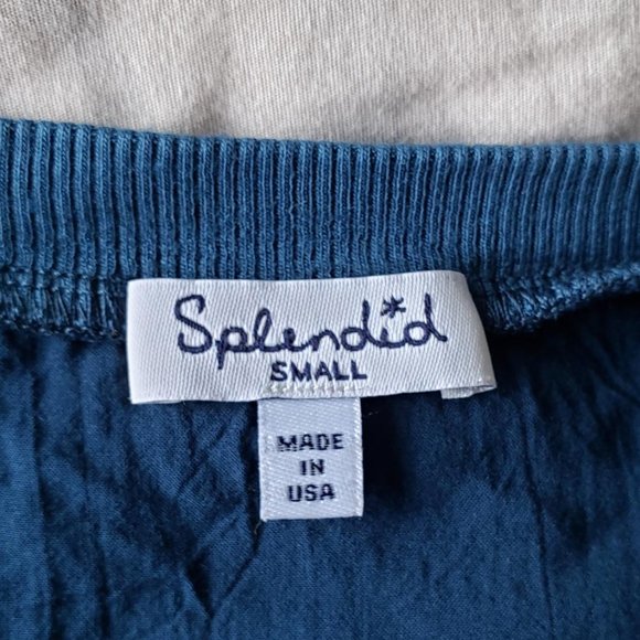 Splendid Two-tone Supima Cotton/Rayon Shirt (Size S) - Picture 4 of 7